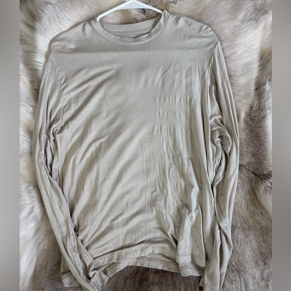 Lily & Lottie Women's Cream Long Sleeve Top - Picture 4 of 5